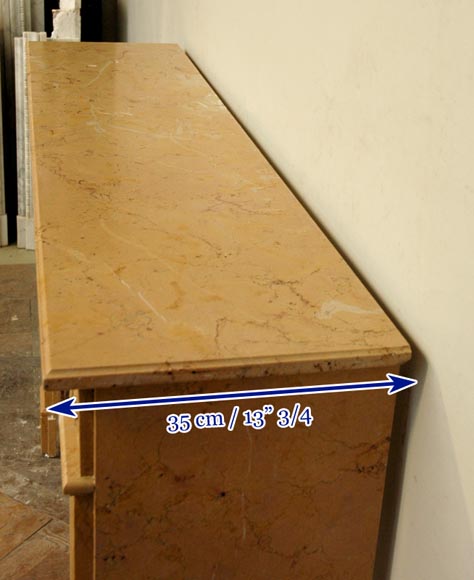 Antique Louis XVI mantel in Yellow marble  Antique Louis XVI mantel in Yellow marble -6