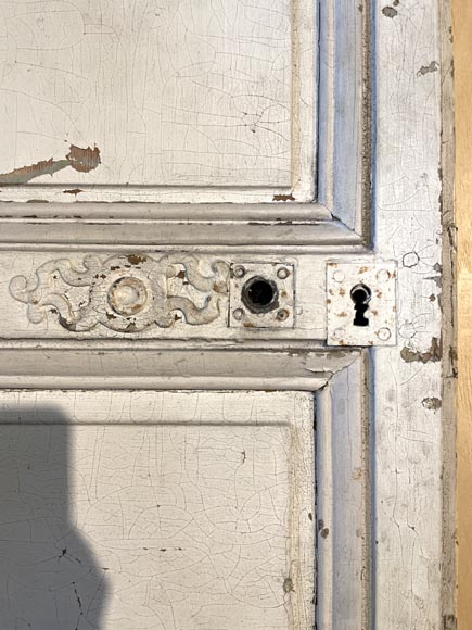 Moulded painted wood door Moulded painted wood door-3