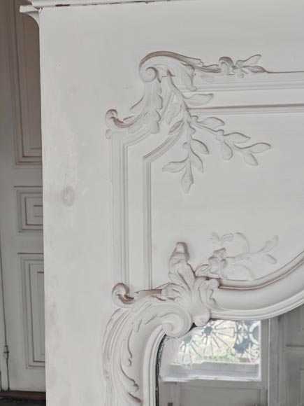 Louis XV style trumeau decorated with a beautiful shell Louis XV style trumeau decorated with a beautiful shell-3