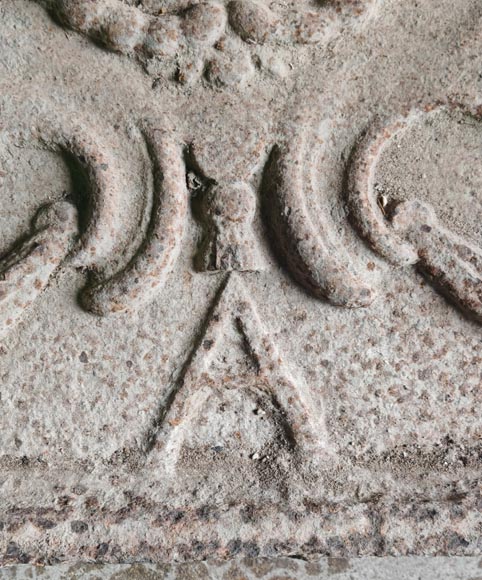 Large fireback with coat of arms dated 1709 Large fireback with coat of arms dated 1709-6