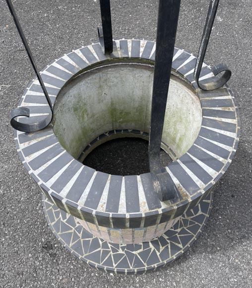 Well Decorated With Polychrome Ceramic Tiles, 1980s Well Decorated With Polychrome Ceramic Tiles, 1980s-3