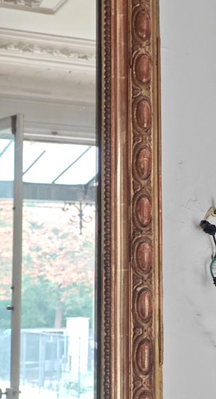 Gilded Louis XV style trumeau adorned with an openwork palmette Gilded Louis XV style trumeau adorned with an openwork palmette-4