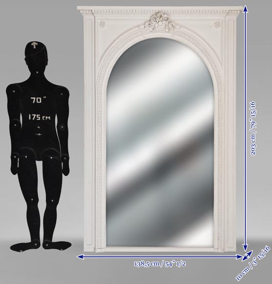 Louis XVI style trumeau surmounted by a ribbon Louis XVI style trumeau surmounted by a ribbon-6