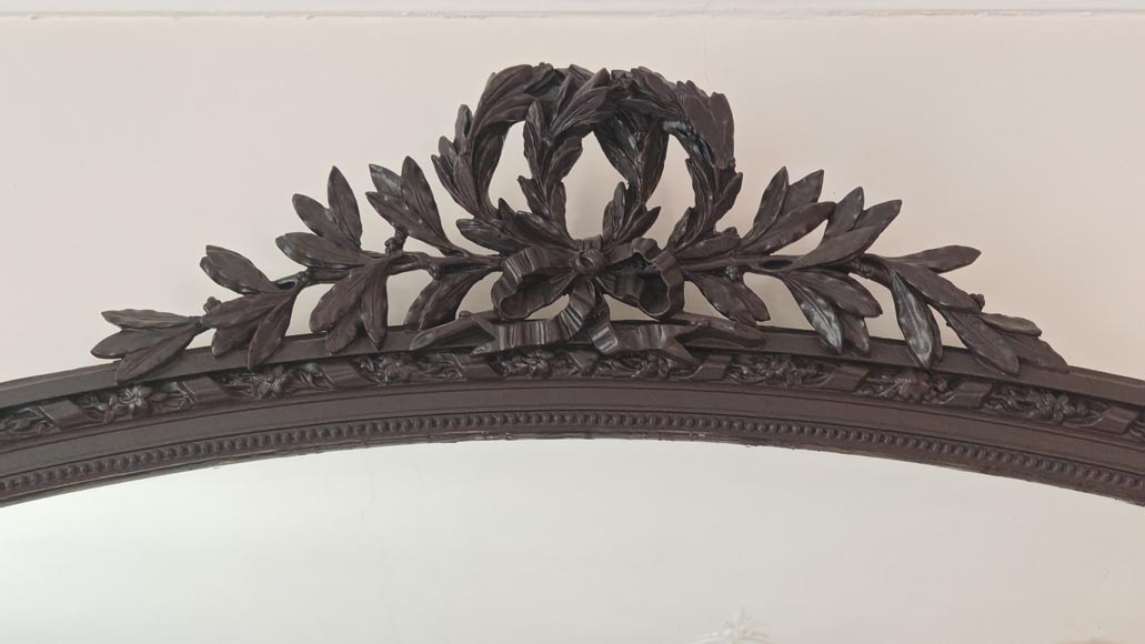 Louis XVI style trumeau surmounted by a double laurel wreath Louis XVI style trumeau surmounted by a double laurel wreath-1
