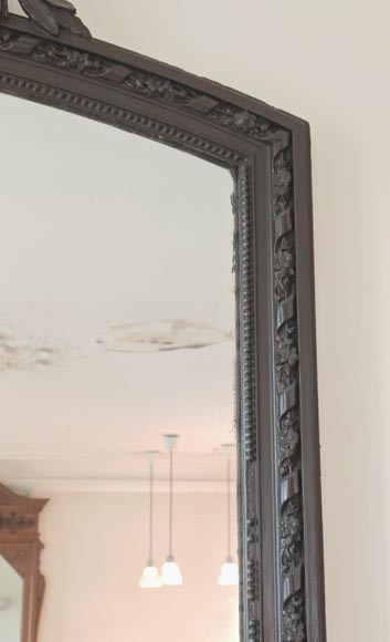 Louis XVI style trumeau surmounted by a double laurel wreath Louis XVI style trumeau surmounted by a double laurel wreath-2