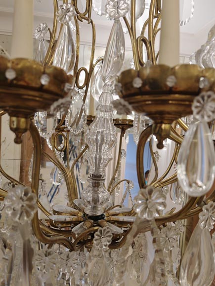Pair of modern crystal chandeliers, Versailles models Pair of modern crystal chandeliers, Versailles models-15