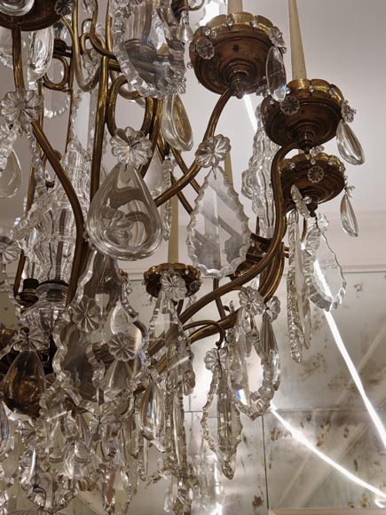 Pair of modern crystal chandeliers, Versailles models Pair of modern crystal chandeliers, Versailles models-17