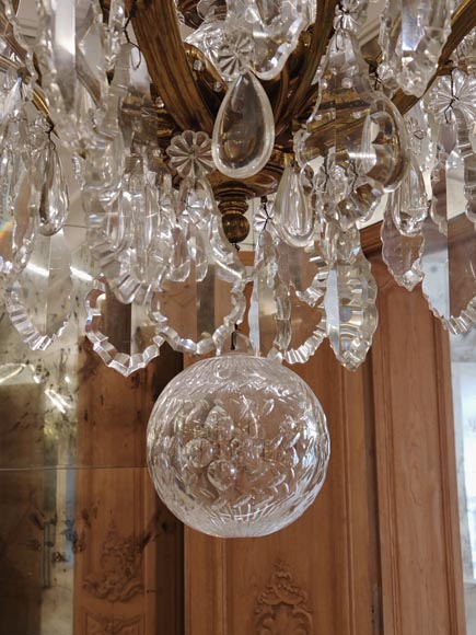 Pair of modern crystal chandeliers, Versailles models Pair of modern crystal chandeliers, Versailles models-25