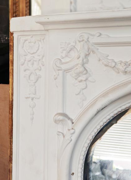 Napoleon III style trumeau surmounted by a woman's mask Napoleon III style trumeau surmounted by a woman's mask-3