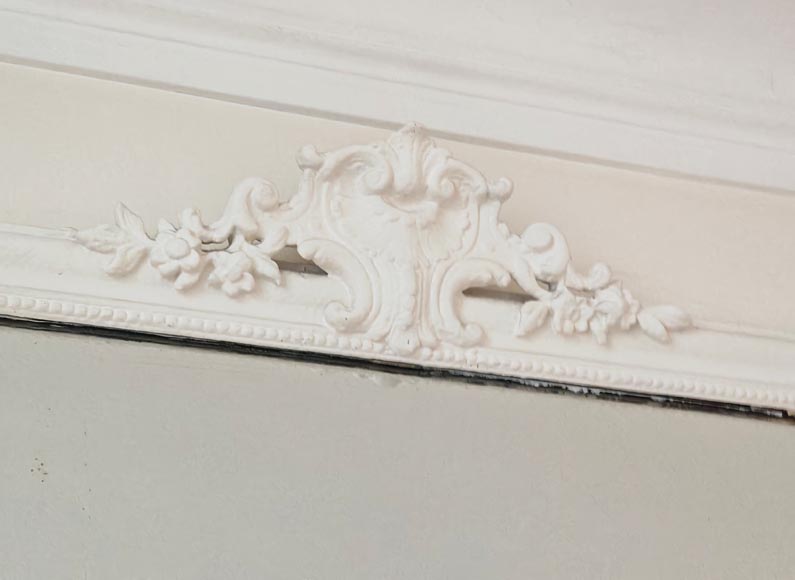 Louis XV style trumeau surmounted by a shell Louis XV style trumeau surmounted by a shell-2