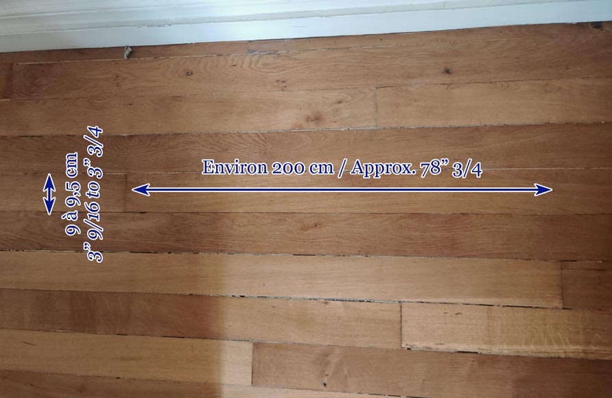 Lot of approximately 7 m² of linear parquet flooring Lot of approximately 7 m² of linear parquet flooring-6