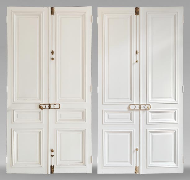 Pair of molded double doors Pair of molded double doors-0