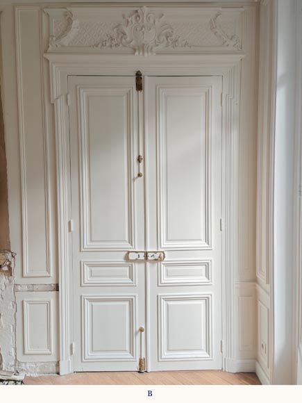 Pair of molded double doors Pair of molded double doors-6