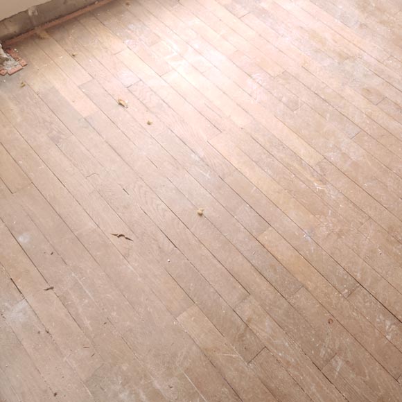 Lot of approximately 10 m² of linear parquet flooring Lot of approximately 10 m² of linear parquet flooring-0