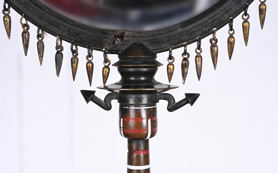 Giuseppe PARVIS (attributed to), Egyptian Revival Mirror, circa 1900 Giuseppe PARVIS (attributed to), Egyptian Revival Mirror, circa 1900-8