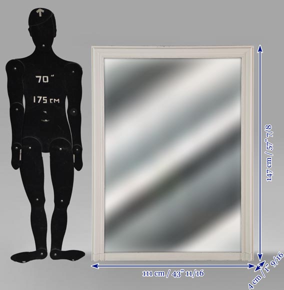 Louis XVI style trumeau decorated with a frieze of pearls Louis XVI style trumeau decorated with a frieze of pearls-5