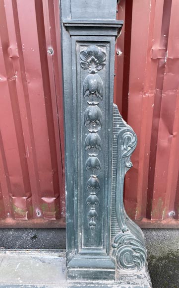 Cast Iron Window Frame, Napoleon III Style, 19th Century Cast Iron Window Frame, Napoleon III Style, 19th Century-5