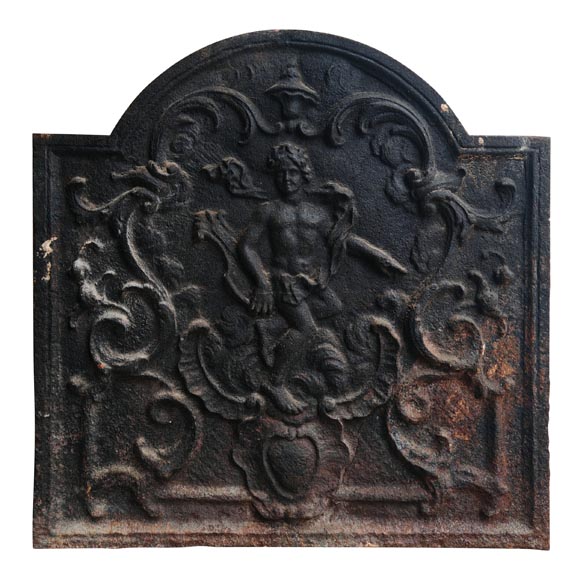 Louis XV style fireback with representation of Apollo Louis XV style fireback with representation of Apollo-0
