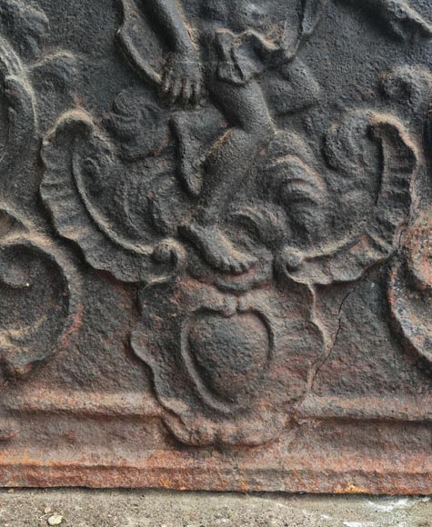 Louis XV style fireback with representation of Apollo Louis XV style fireback with representation of Apollo-3