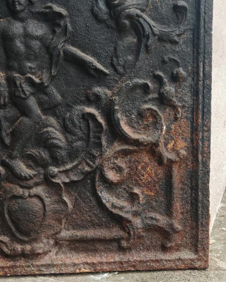 Louis XV style fireback with representation of Apollo Louis XV style fireback with representation of Apollo-4