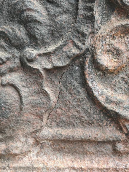 Louis XV style fireback with representation of Apollo Louis XV style fireback with representation of Apollo-5