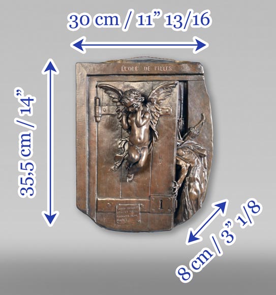 Émile HÉBERT, École de Filles (Girls School), 1871 Émile HÉBERT, École de Filles (Girls School), 1871-10