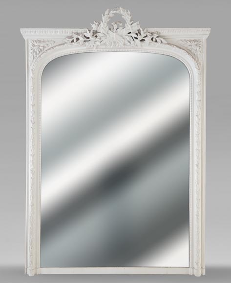 Louis XVI style trumeau surmounted by a quiver and torch Louis XVI style trumeau surmounted by a quiver and torch-0