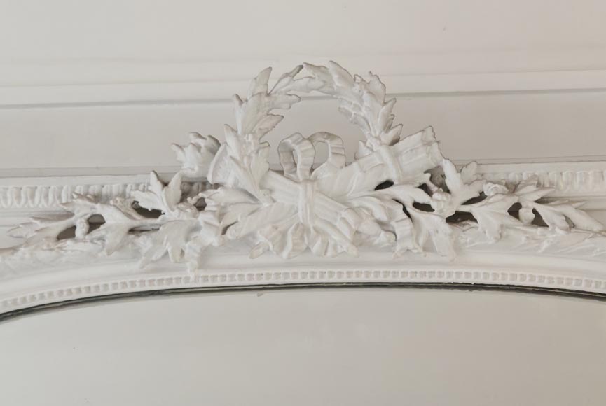 Louis XVI style trumeau surmounted by a quiver and torch Louis XVI style trumeau surmounted by a quiver and torch-1