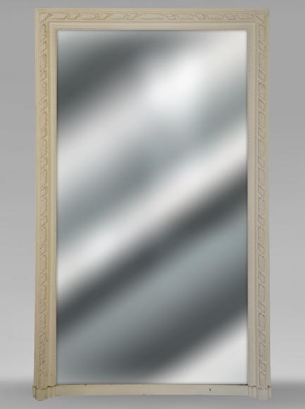 Louis XVI style trumeau decorated with a frieze of scrolled acanthus leaves Louis XVI style trumeau decorated with a frieze of scrolled acanthus leaves-0