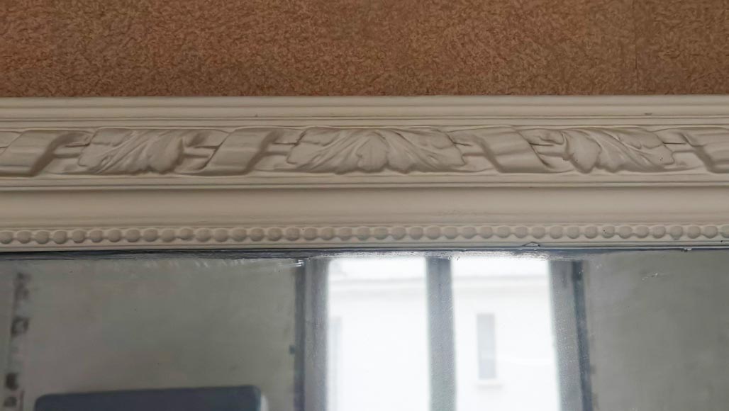 Louis XVI style trumeau decorated with a frieze of scrolled acanthus leaves Louis XVI style trumeau decorated with a frieze of scrolled acanthus leaves-1