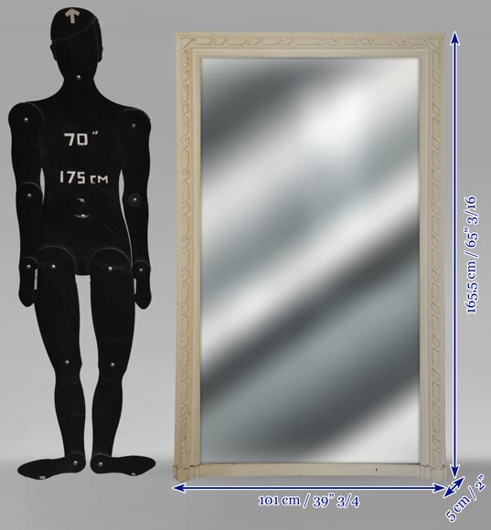 Louis XVI style trumeau decorated with a frieze of scrolled acanthus leaves Louis XVI style trumeau decorated with a frieze of scrolled acanthus leaves-5