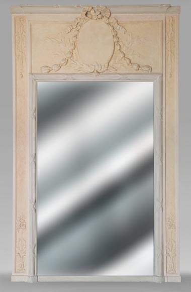 Louis XVI-style trumeau with medallion Louis XVI-style trumeau with medallion-0