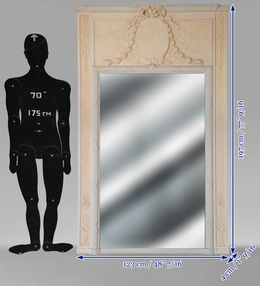 Louis XVI-style trumeau with medallion Louis XVI-style trumeau with medallion-6