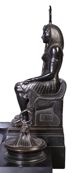 Napoleon III Inkwell with Egyptian Inspiration, late 19th Century Napoleon III Inkwell with Egyptian Inspiration, late 19th Century-8