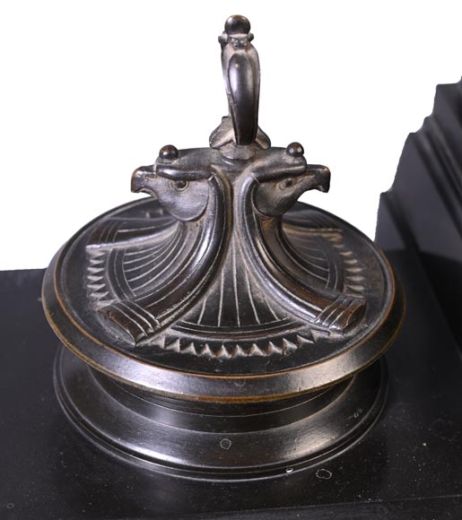 Napoleon III Inkwell with Egyptian Inspiration, late 19th Century Napoleon III Inkwell with Egyptian Inspiration, late 19th Century-11