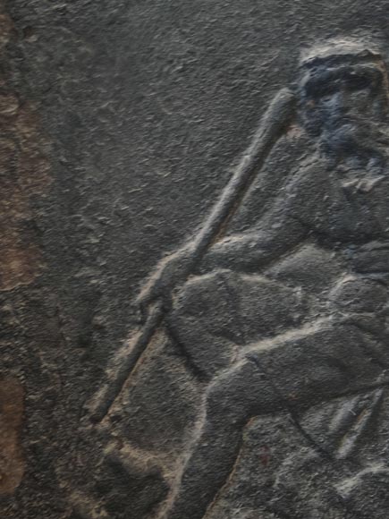 Fireback depicting Pluto and Cerberus Fireback depicting Pluto and Cerberus-2