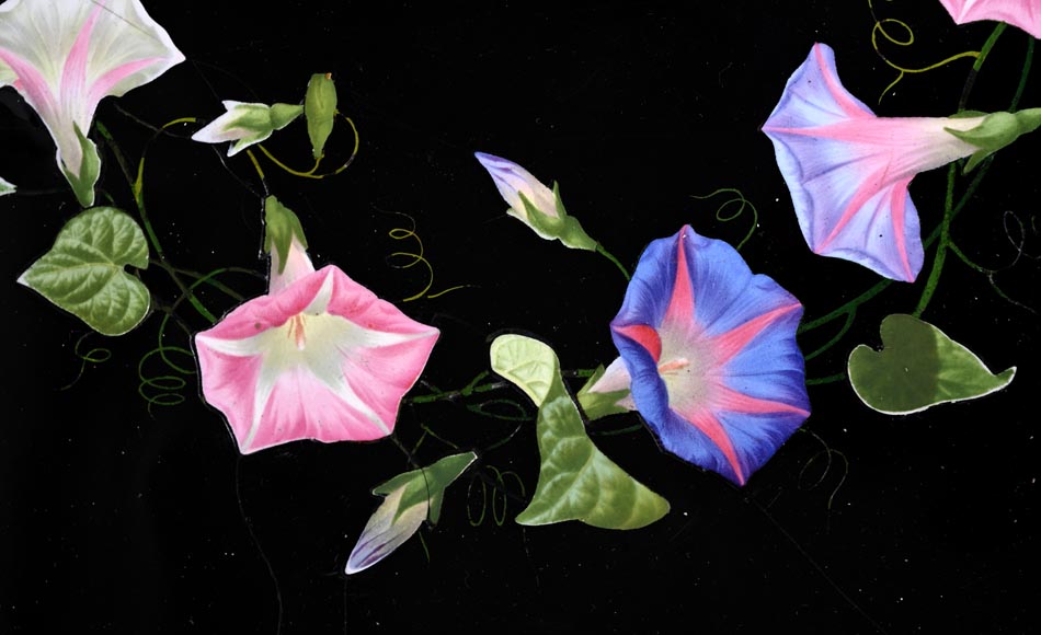 Julien-Nicolas RIVART, Napoleon III Style Gueridon by Julien-Nicolas RIVART – Floral Marquetry on Marble Top Julien-Nicolas RIVART, Napoleon III Style Gueridon by Julien-Nicolas RIVART – Floral Marquetry on Marble Top-3