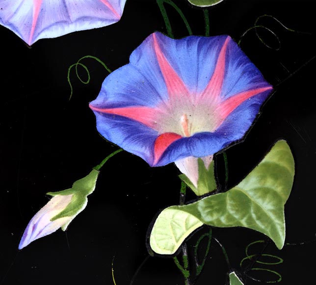 Julien-Nicolas RIVART, Napoleon III Style Gueridon by Julien-Nicolas RIVART – Floral Marquetry on Marble Top Julien-Nicolas RIVART, Napoleon III Style Gueridon by Julien-Nicolas RIVART – Floral Marquetry on Marble Top-4