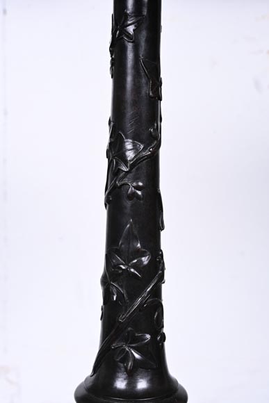 Julien-Nicolas RIVART, Napoleon III Style Gueridon by Julien-Nicolas RIVART – Floral Marquetry on Marble Top Julien-Nicolas RIVART, Napoleon III Style Gueridon by Julien-Nicolas RIVART – Floral Marquetry on Marble Top-6