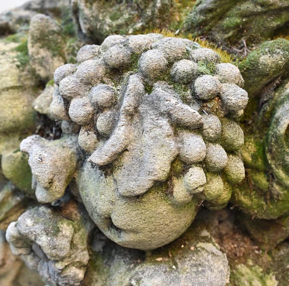 Pair of stone flower baskets Pair of stone flower baskets-9