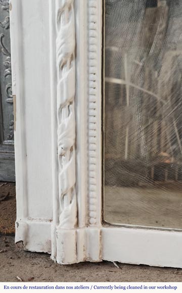 Small Louis XVI style trumeau decorated with a ribbon Small Louis XVI style trumeau decorated with a ribbon-4