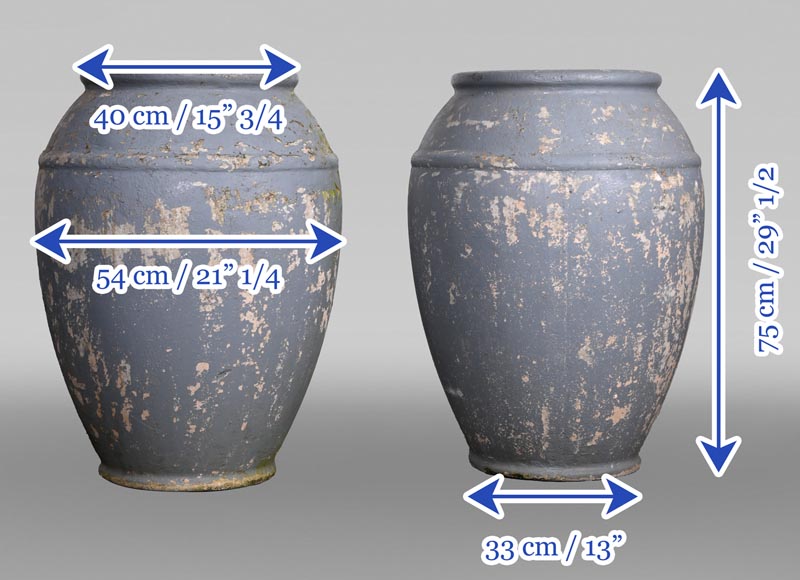 Willy Guhl, Pair of Fibre Cement Urn-Shaped Planters, 1950s-1960s Willy Guhl, Pair of Fibre Cement Urn-Shaped Planters, 1950s-1960s-10