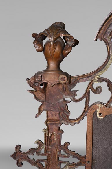 Bronze helmet spark arrester, 19th century Bronze helmet spark arrester, 19th century-8