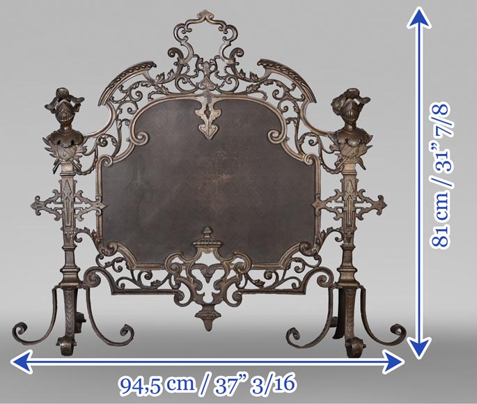 Bronze helmet spark arrester, 19th century Bronze helmet spark arrester, 19th century-10