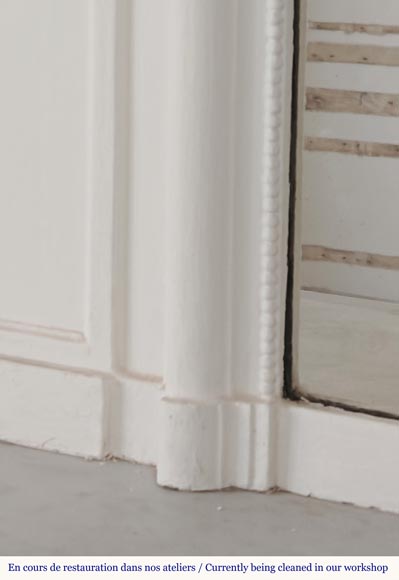 Louis XVI style trumeau decorated with a garland of flowers Louis XVI style trumeau decorated with a garland of flowers-5