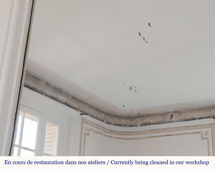 Louis XVI style trumeau decorated with a garland of flowers Louis XVI style trumeau decorated with a garland of flowers-6