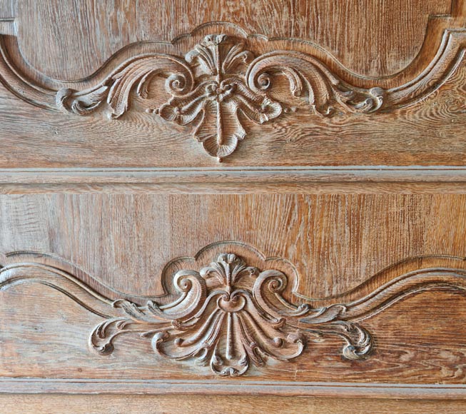 Louis XV Style Carved Oak Boiserie with Antique Elements Louis XV Style Carved Oak Boiserie with Antique Elements-9