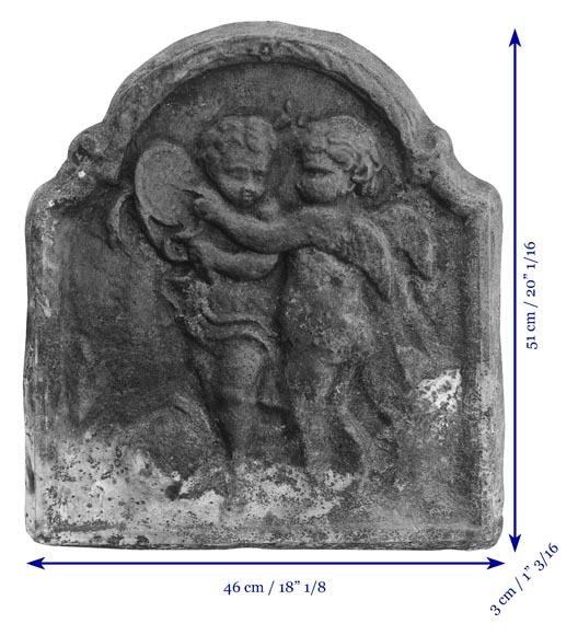 Small Louis XV period plaque with putti Small Louis XV period plaque with putti-5
