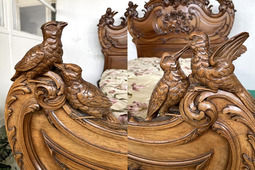 Louis XV style walnut bedroom Louis XV style walnut bedroom-4