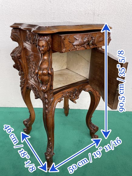 Louis XV style walnut bedroom Louis XV style walnut bedroom-27